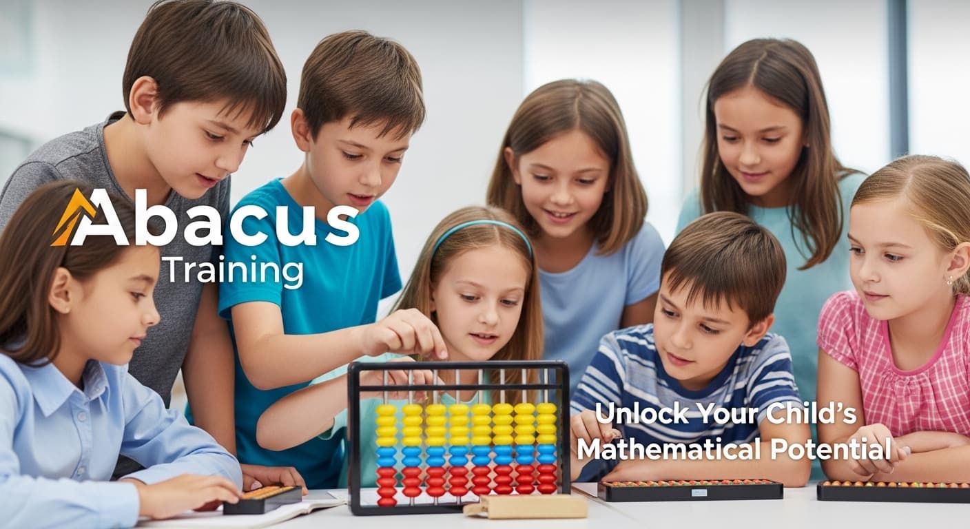 Students learning Abacus